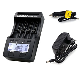 LiitoKala Lii-500 4 Slots LCD Smartest Battery Charger Kit