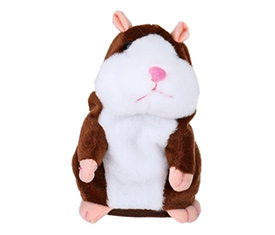 Electric Smart Little Talking Hamster Record Repeat Stuffed Plush Animal Kids Doll