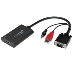 SYBA Universal VGA to HDMI Converter with Audio Support Adapter