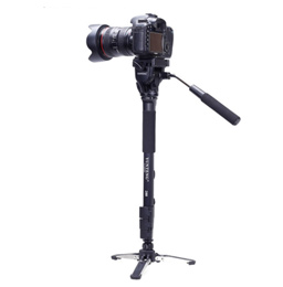 Yunteng VCT-288 Photography Tripod Monopod &amp; Fluid Pan Head &amp; Unipod Holder