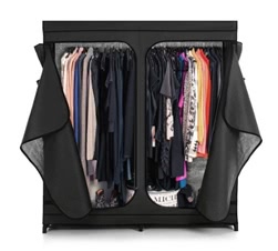 iKayaa Classic Double Zipped Up Fabric Closet