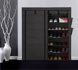 iKayaa Classic Portable 7 Tier Fabric Shoes Rack
