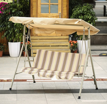 iKayaa 3 Person Patio Garden Hammock Outdoor Porch Swing Chair