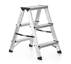 iKayaa Folding 2 Step Ladder 330 Pound Capacity