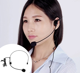 Uni-Directional Head-mounted Headworn Headset Microphone Mic