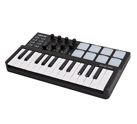 Worlde Panda 25-Key USB Keyboard and Drum Pad MIDI Controller