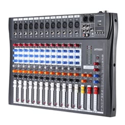 12 Channels Mic Line Audio Mixer