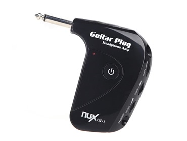 NUX GP-1 Electric Guitar Plug Mini Headphone Amp Built-in Distortion Effect Compact Portable