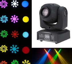 Lixada 50W High Bright Mini Moving Head Light