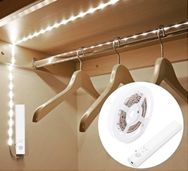 1M 30LEDs Sensitive PIR Motion Sensor Cabinet Strip Light with Remote