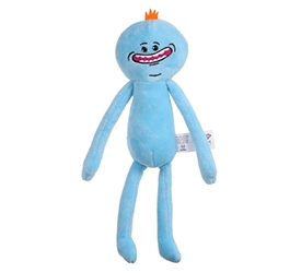 25CM Mr MeeSeeks Rick and Morty Plush Toy for Kids