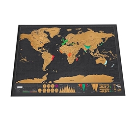 Scratch World Map Travel Edition Original 42 * 30cm