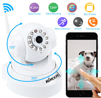 KKmoon 720P HD H.264 Pan Tilt WiFi IP Webcam