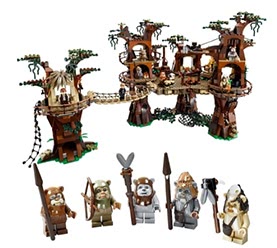 LEPIN 05047 1990pcs Star Wars Ewok Village Building Set Building blocks Kit