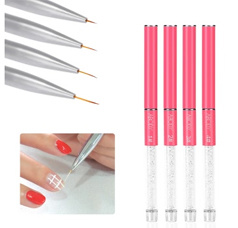 7mm Crystal Acrylic Nail Art UV Gel Painting Line Brush