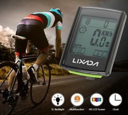 Lixada 3-in-1 Wireless LCD Bicycle Cycling Computer