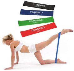 Set of 4 Exercise Resistance Loop Bands