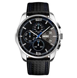 SKMEI Leather Fashion Sport Watch