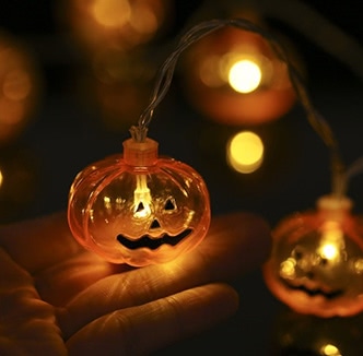 20LEDs 8.2ft Mini Pumpkin String Light