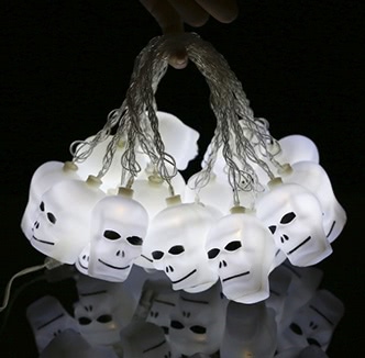 20LEDs 16.4ft Skull String Light