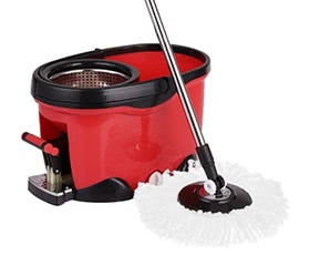 iKayaa Hands-free Stainless Steel Spin Mop &amp; Bucket Set