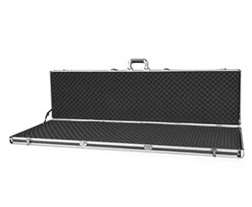 iKayaa Black Aluminum Hard Single Rifle Gun Case