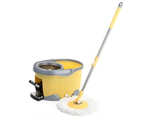 iKayaa Hands-free 360°Rotating Spin Mop Bucket Set