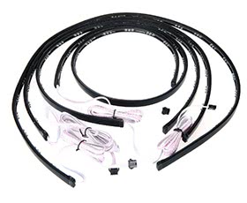 36 "* 2 &amp; 48" * 2 Colors LED Kit with RGB Wireless Remote Control Under Car Neon Underlay Lights