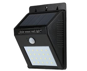 20LEDs Solar-powered PIR Wall Light