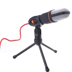 Mic Wired Condenser Microphone with Holder Clip