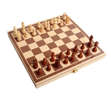 Wooden Chess Toys Set Wooden Puzzle Chess Folding