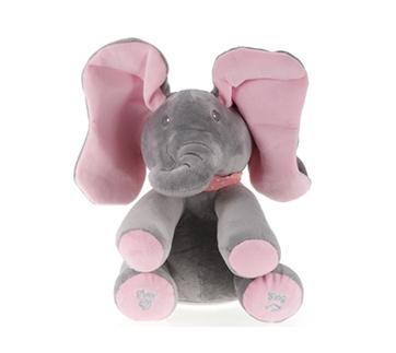 Elephant Plush Toy Peekaboo Music Animals Toy