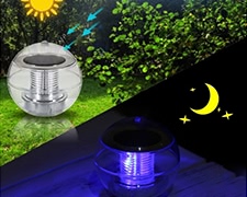 Lâmpada de bola flutuante de água LED LED Powered