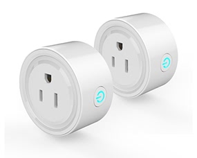 2Pack Smart Wi-Fi Mini Outlet Plug