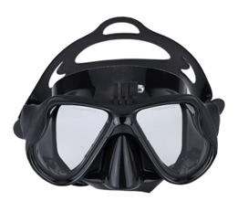 Goggles Swimming Face Mask with Bracket Mount