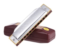 Suzuki 1072-C Folkmaster Standard 10-Hole Diatonic Harmonica Key of C 20 Tone for Beginner Student