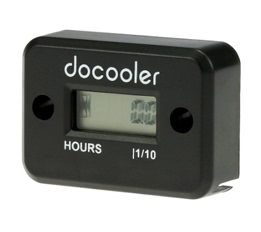 Docooler Digital Hour Meter Gauge LCD for Gasoline Engine Racing Motorcycle ATV Mower Snowmobile 0.1/99999Hrs Black