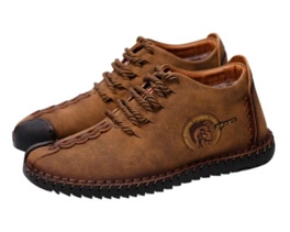 Retro Breathable Velvet Warm Winter Casual Leather Shoes