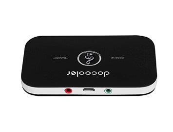 Transmissor e receptor Bluetooth Docooler B6 2 em 1