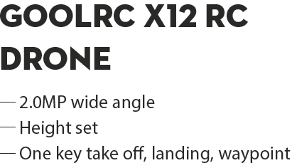 Goolrc X12 RC drone