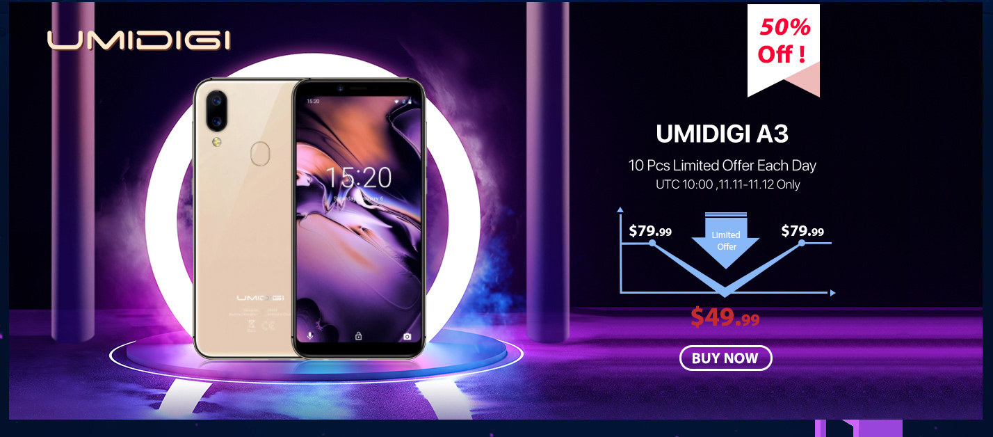 UMIDIGI A3 4G Smartphone 5.5 inch 2GB+16GB