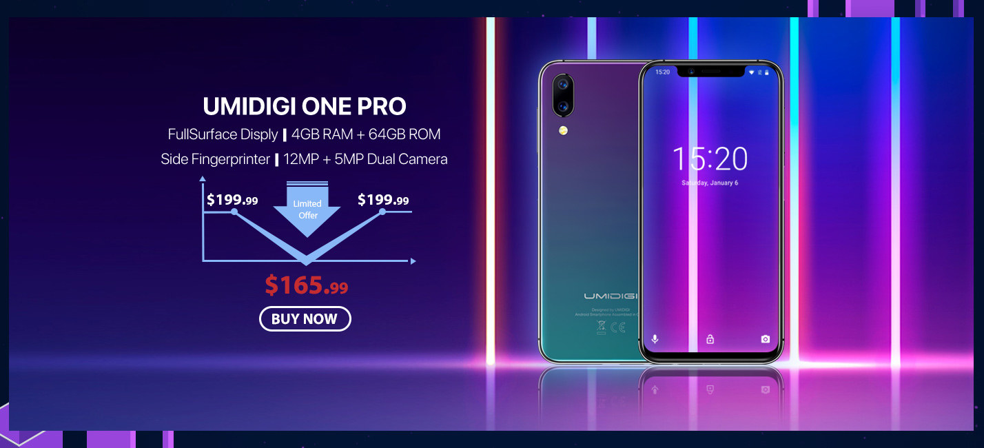 UMIDIGI One Pro 4GB RAM 64GB ROM Global Bands