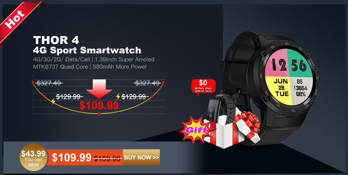 THOR 4 4G Sport Smartwatch