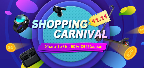 TOMTOP 11.11 SHOPPING CARNIVAL