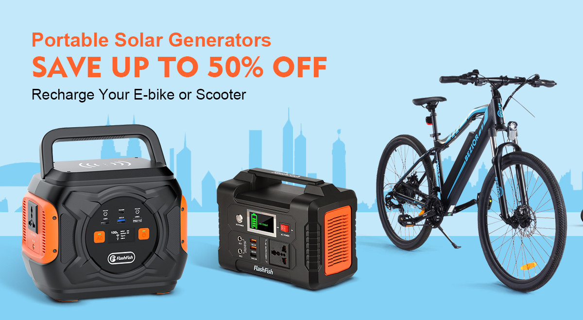 Solar Generators & Electric Cycling Save Up To 50 Off