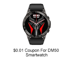 $0.01 Coupon For DM50 Smartwatch