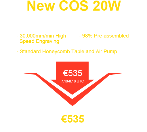 New COS 20W Laser Module