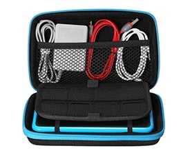 Ametoys Storage Bag Carry Case with 2pcs Screen Protectors for Nintendo NEW 2DSXL / 2DSLL