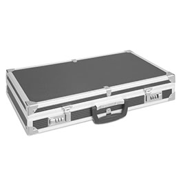 iKayaa Aluminum Framed Hard Locking Pistol Gun Case