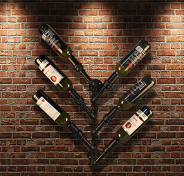 Rack di vino in punk del tubo di iKayaa